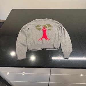 Da-Nang Gray Wool Blend Women's Cardigan